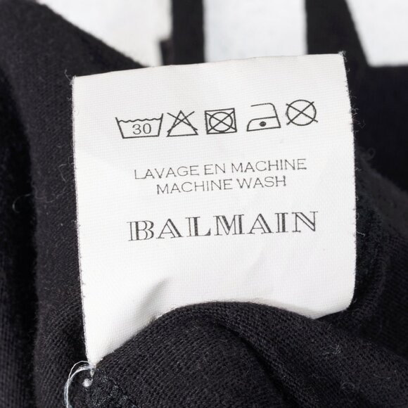 Balmain Black Cotton "#Balmain Army" Graphic Muscle Tank - Picture 10 of 10